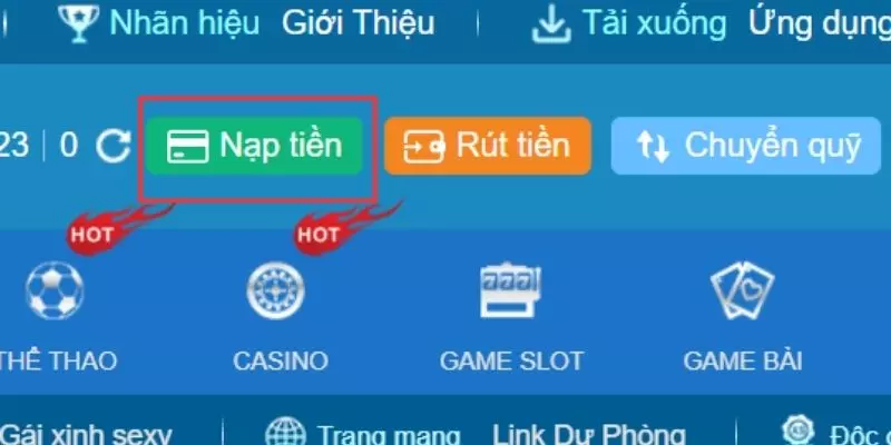 Hướng dẫn cách thức nạp tiền 123b bằng thẻ cào