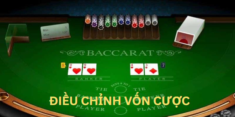 Điều chỉnh vốn cược là cách vận dụng thuật toán Baccarat hiệu quả